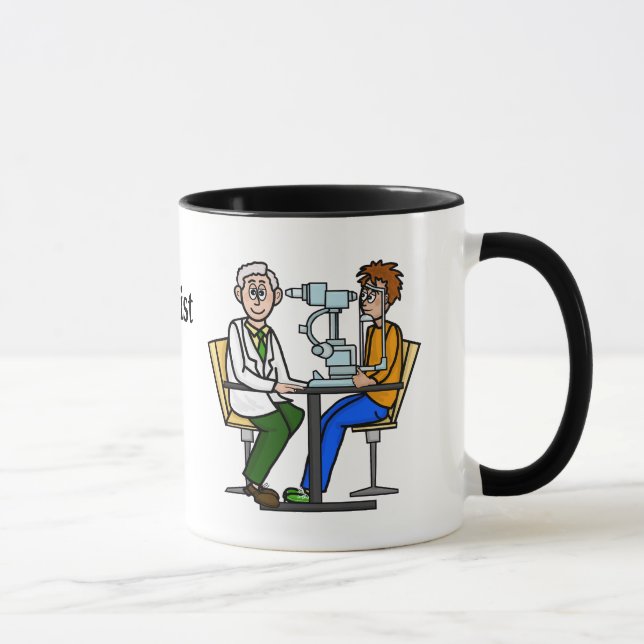 Optometrist Giving Exam Mug (Right)