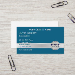 Optometrist Modern Eyewear Doctor Vision Care  Business Card