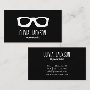 Optometrist Modern Eyewear Eye Glasses Business Card