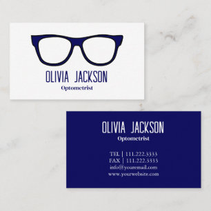 Optometrist Modern Eyewear Eye Glasses Business Card