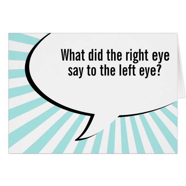 optometrist nose joke (Front Horizontal)