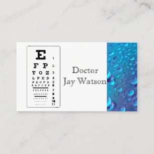 Optometrist Ophthalmologist Eye Business Card