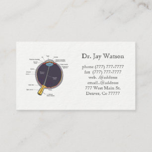 Optometrist Ophthalmologist Eye Business Card