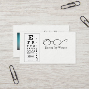 Optometrist Ophthalmologist Eye Business Card
