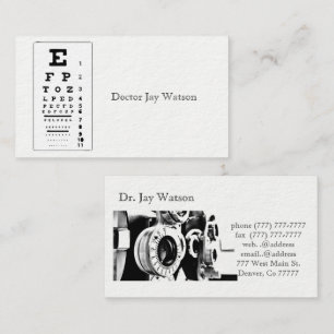 Optometrist Ophthalmologist Eye Destiny Destiny'S Business Card