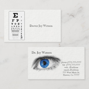 Optometrist Ophthalmologist Eye Destiny Destiny'S Business Card