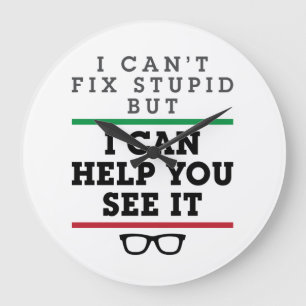 Optometrist Optometry Ophthalmology See Stupid Large Clock