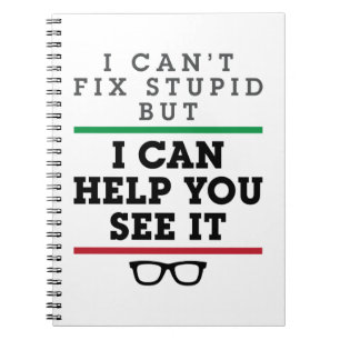 Optometrist Optometry Ophthalmology See Stupid Notebook