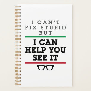 Optometrist Optometry Ophthalmology See Stupid Planner