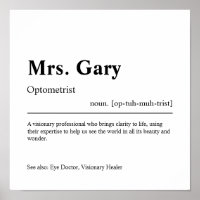 Optometrist Personalised Gift