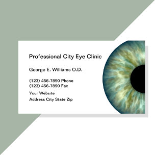 Optometrist Professional Business Cards