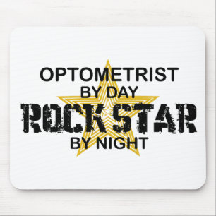 Optometrist Rock Star by Night Mouse Pad
