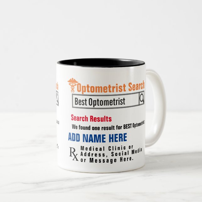 Optometrist   Search Gift Mug (Front Right)