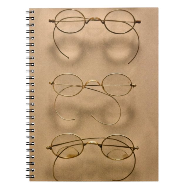 Optometrist - Simple gold frames Notebook (Front)