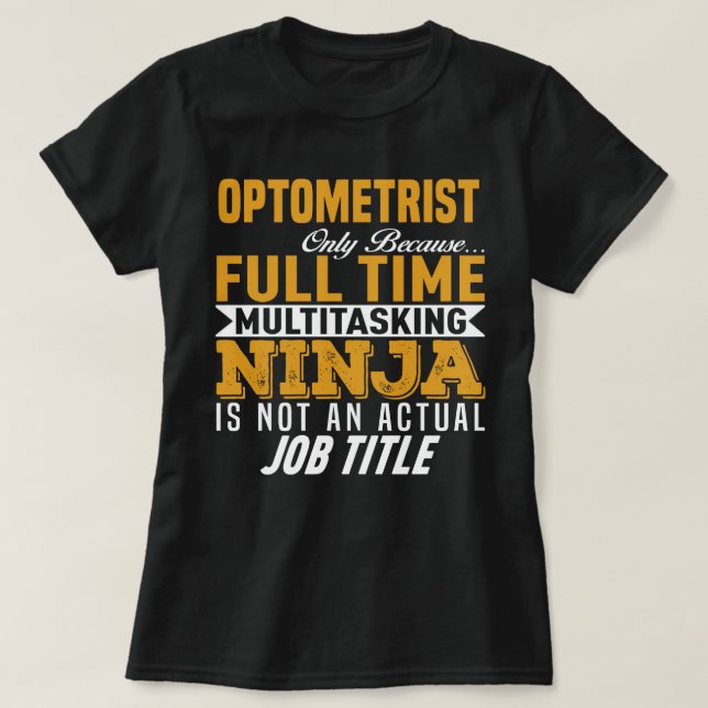Optometrist T-Shirt (Design Front)