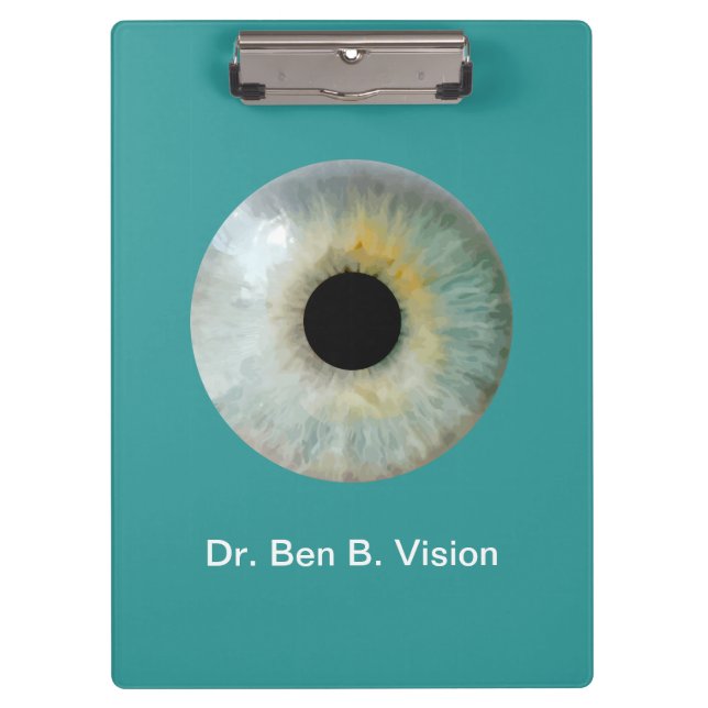 Optometrist Theme Personalised Acrylic Clipboard (Front)