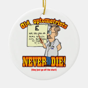 Optometrists Ceramic Tree Decoration