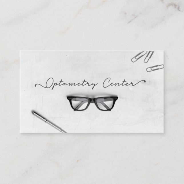 Optometry Centre Glasses Business Card (Front)