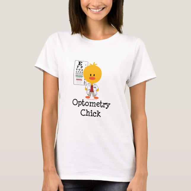 Optometry Chick T shirt (Front)