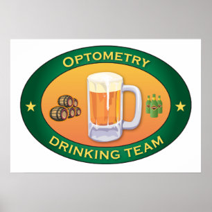 Optometry Drinking Team Poster