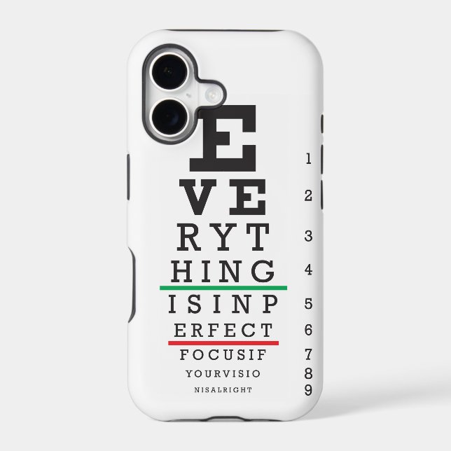 Optometry Eye Chart (Back)