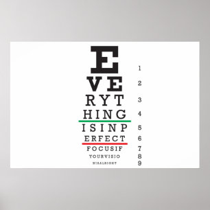 Optometry Eye Chart Illustration