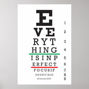 Optometry Eye Chart Illustration
