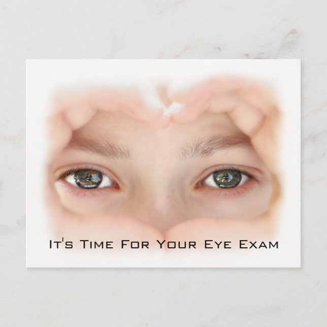 Optometry Eye Exam Appointment Reminder Postcard (Front)