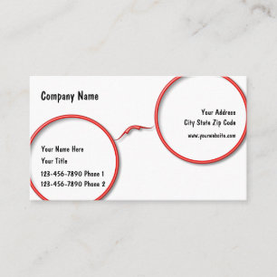 Optometry Eyeglasses Frame Design Business Card