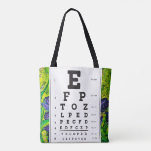 Optometry Ophthomolgist Eye Doctor Eye Chart Tote Bag