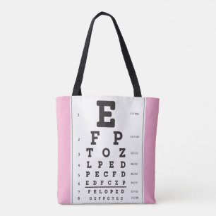 Optometry Ophthomolgist Eye Doctor Eye Chart Tote  Bag