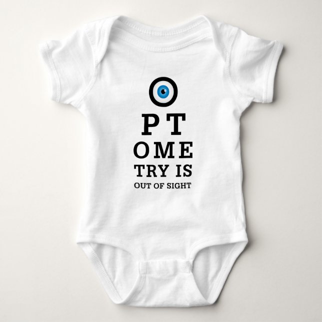 Optometry Out of Sight Baby Bodysuit (Front)