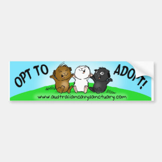 opttoadopt bumper sticker