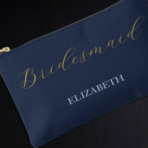 Opulent Blue Wedding Accessory Pouch