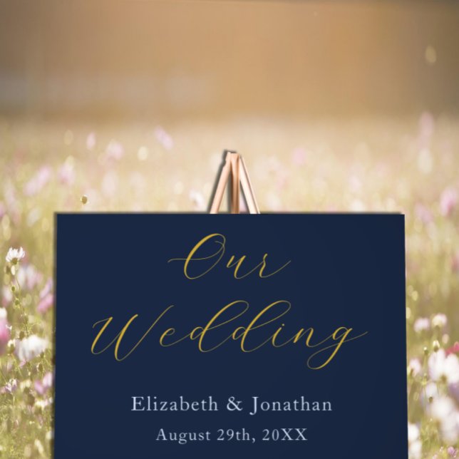 Opulent Blue Wedding Acrylic Sign (Creator Uploaded)