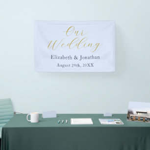 Opulent Blue Wedding Banner