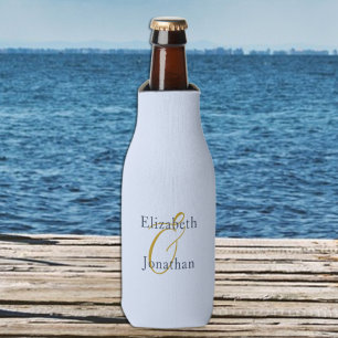 Opulent Blue Wedding Bottle Cooler