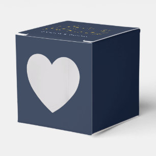 Opulent Blue Wedding Favour Box