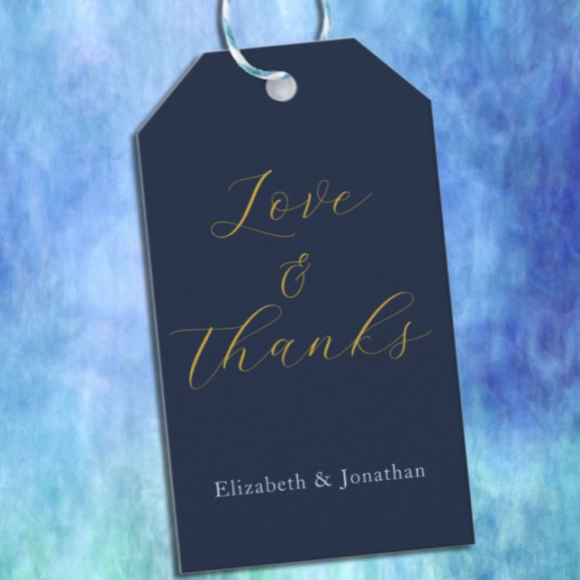 Opulent Blue Wedding Gift Tags (Creator Uploaded)