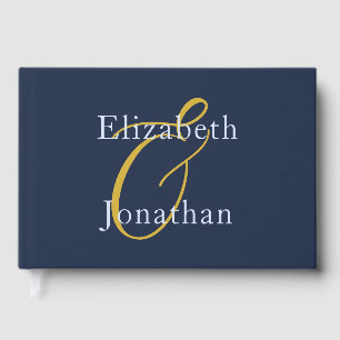 Opulent Blue Wedding Guest Book