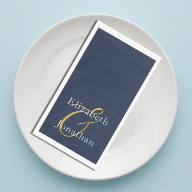 Opulent Blue Wedding Napkin (Creator Uploaded)