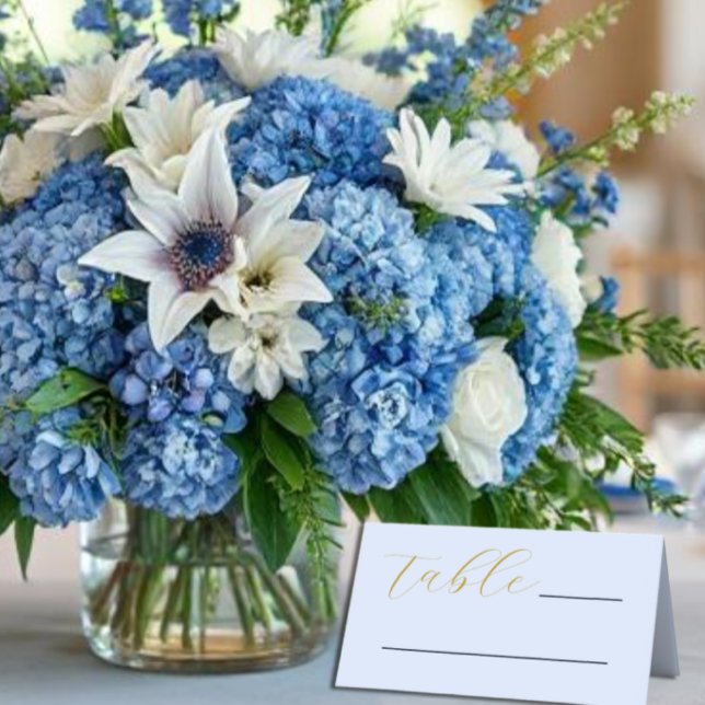 Opulent Blue Wedding Place Card (Creator Uploaded)
