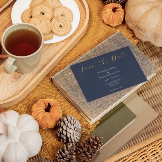 Opulent Blue Wedding Save The Date (Creator Uploaded)