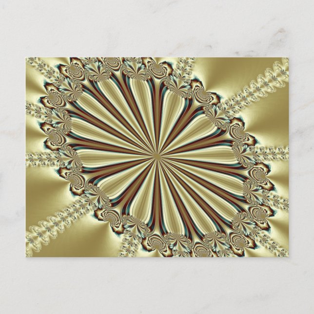 Opulent Celebration Fractal Postcard (Front)