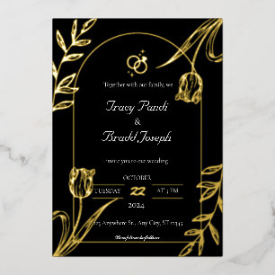 Opulent Elegance: Black and Gold Wedding