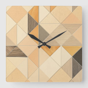 Opulent Garden Cascade Square Wall Clock