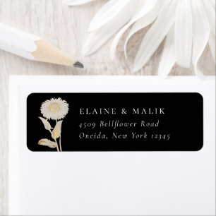 Opulent Garden Floral Return Address Label