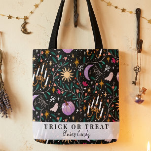 Opulent Halloween Candy Trick or Treat Custom Tote Bag