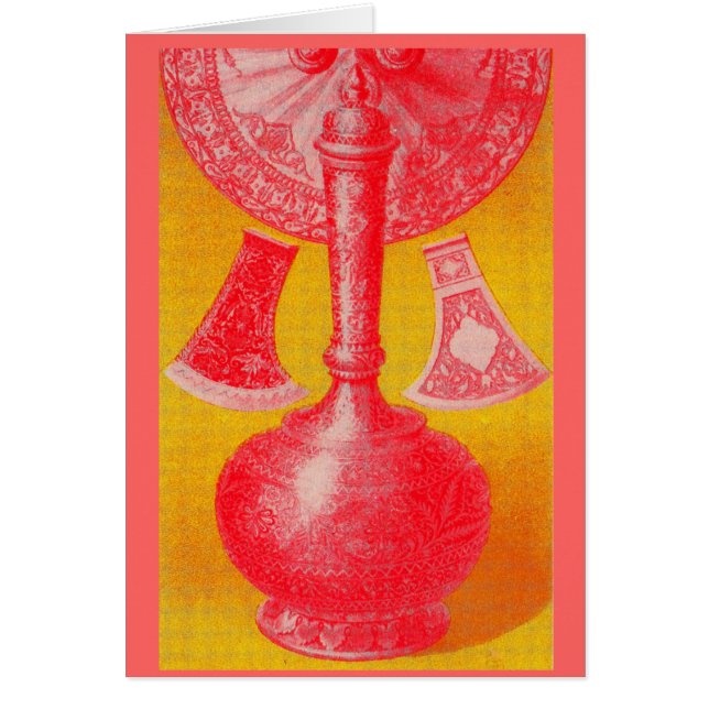 opulent mid-Victorian print decanter and... (Front)