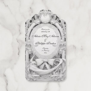 Opulent Motif Atelier Wedding Invite, Gift Tags